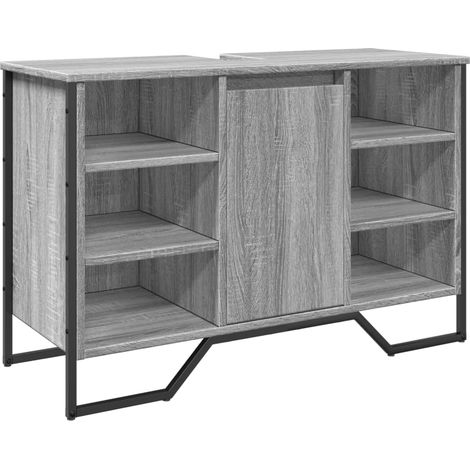 Maison Exclusive - Mobile Lavabo Bagno Grigio Sonoma 91x35x60 cm in Truciolato