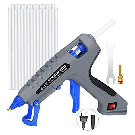 Pistolet à Colle Chaude Pistolet en silicon de 200 W, avec 15 pièces de 19 cm de contrôle de température automatique industriel de bâton de colle (1/5)