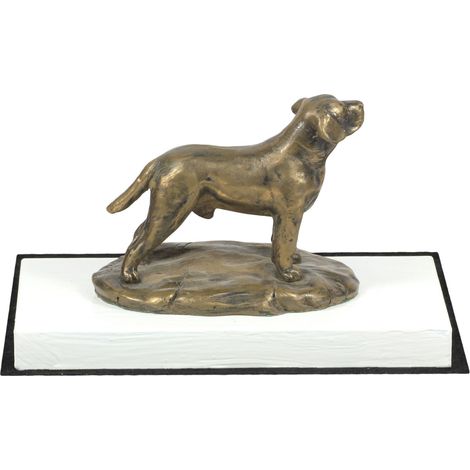 Labrador Retriever - statuetta di cane, figurina su base bianca, trofeo per una mostra canina di Art-Dog (1/5)