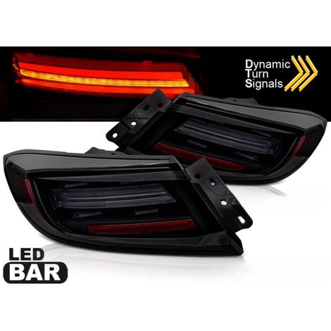 Paire de feux arriere Toyota GR86 21- led Bar Noir fume (1/4)
