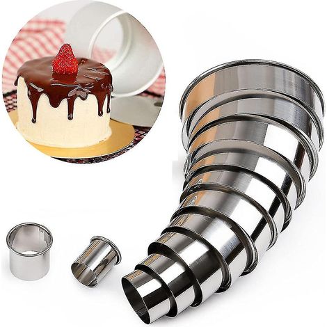 Ensemble de 11 emporte-pièces en acier inoxydable pour biscuits et gâteaux. (1/5)