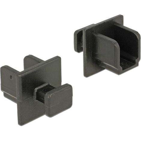 Delock Cubierta contra Polvo para USB 3.0 Type-B hembra con agarre. 10 piezas en negro