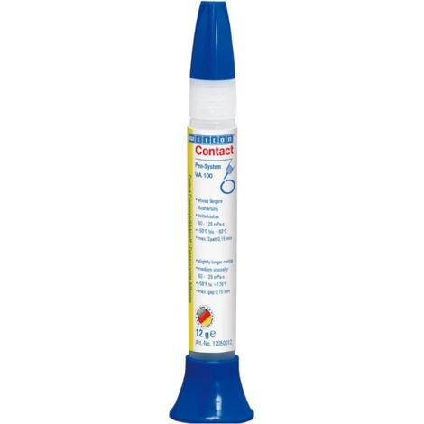 Weicon Contact VA 100, Cyanacrylatklebstoff 12 g, schnellhärtend, Universalklebstoff für Gummi, Kunststoffe, Metalle (1/3)
