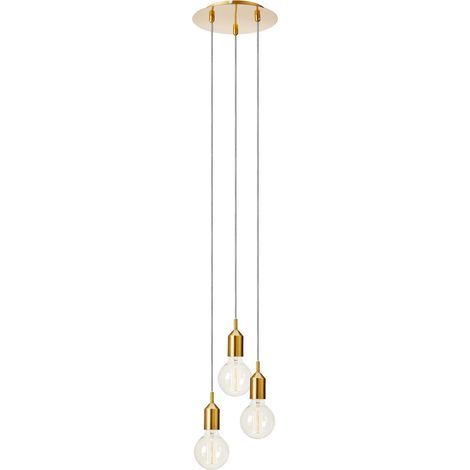Markslojd BRONX Suspension pour plafond suspendu Cluster à 3 ampoules rondes en bronze (1/3)