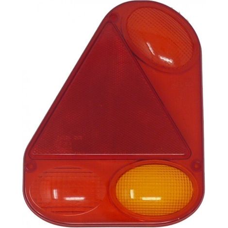 Cabochon de feu 2900 gauche pour remorques – Dimensions 229 x 181 mm – Compatible remorques Lider – Installation facile – Radex