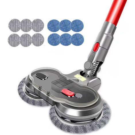 VURAHOME - Pour accessoires d'aspirateur Dyson tête de vadrouille électrique v7v8v10v11 tête de nettoyage de vadrouille brosse de sol (1/5)