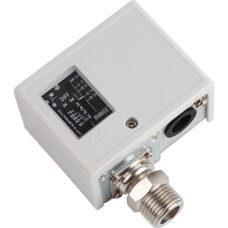 Ensemble de pressostat 20 kg, noyau en cuivre, IP40, pour sèche-linge, chaudière, refroidisseur d'eau, AC125V/AC250V, connecteur 1/4". (1/5)
