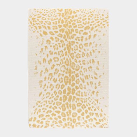 Tapis de salon ou chambre - Léopard - Crème et doré - 120 x 170 cm (1/5)