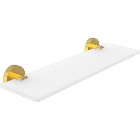 Nimco Unix - Mensola, lunghezza 40 cm, vetro/oro spazzolato UNZ 13091B-40-Z (1/3)