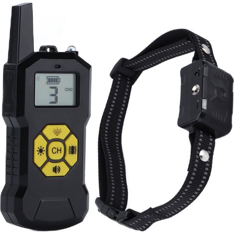 Dispositif de dressage canin avec télécommande et spray : collier de dressage sûr, inoffensif et étanche, sans choc électrique. (1/5)