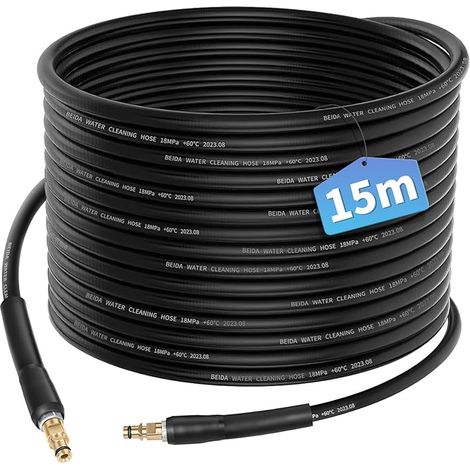 15M Flexible Tuyau pour Kärcher K2 K3 K4 K5 K6 K7 Nettoyeur Haute Pression Accessoires Rallonge Tuyau de Rechange Pièces Détachées Tuyau D'extension avec Connecteur Rapide Poignée (1/5)