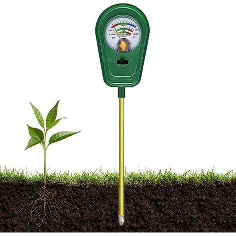 Testeur de Sol 3 en 1, Testeur Humidité Plante/Testeur PH Sol/Testeur Fertilité Sol pour Jardin/Ferme/Pelouse/Fleurs (1/5)