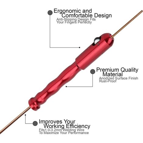 Fil de soudure TIG, stylo de fil de soudure à l'arc d'argon, stylo de fil d'alimentation de fil de soudure TIG, chargeur de support de bâton de soudure
