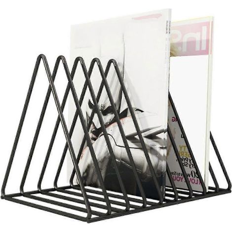 Présentoir à disques vinyles et CD, présentoir multifonctionnel vertical, collection d'art européen (1/5)