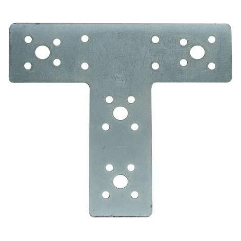1CF PIASTRINA DI GIUNZIONE ACCIAIO ZINCATO ANGOLARE 50 PZ.  mm. 20x20