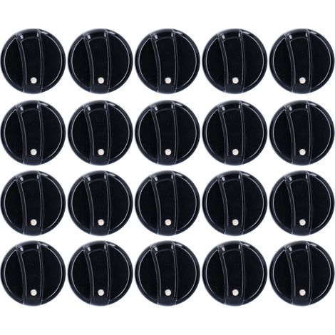 Ortviai 20 boutons de commande universels en ABS pour cuisinière gaz, four, micro-ondes et chauffe-eau – diamètre 8 mm (1/4)
