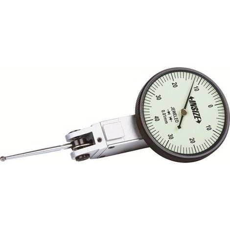 INSIZE 2383-08A - Reloj comparador de cuadrante con aguja larga - 0,8 mm