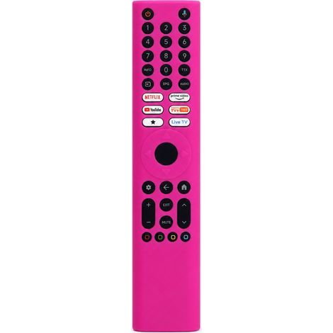 Silicone Case in Fuchsia Pink for TV Remote Control, Compatible with Xiaomi XMRM-P3, Dust and Shock Protection (1/5)