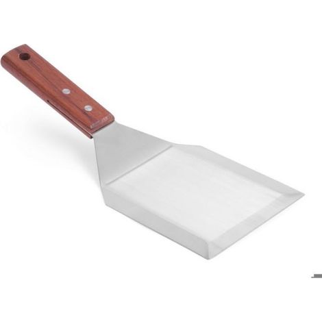 Spatule À Hamburger - Bois Foncé - 110 X 305 Mm - Pour Cuisinière Et Grill - 1 Pièce