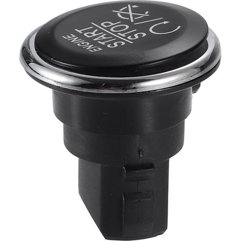 Motoforti Engine Start/Stop Button, Push Button Start, for Dodge Challenger 2008-2014, Plastic, No. 1FU931X9AC, Black (1/4)