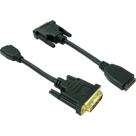 Câble DVI 150mm RS PRO Mâle vers Femelle ( Prix pour 1 )