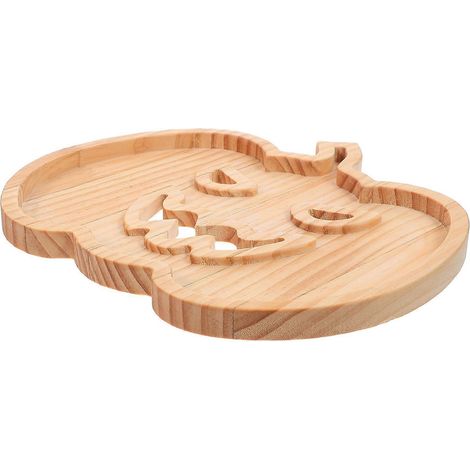 Plateau de service en forme de citrouille pour Halloween, pour fruits secs et autres gourmandises. (1/5)