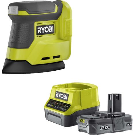 Confezione RYOBI - Levigatrice triangolare 18V OnePlus RPS18-0 - Batteria 2,0Ah - 1 caricatore