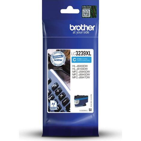 Cartuccia d'Inchiostro Cyan ad Alta Capacit� da 50ml per Stampanti Brother LC3239XLC (1/4)