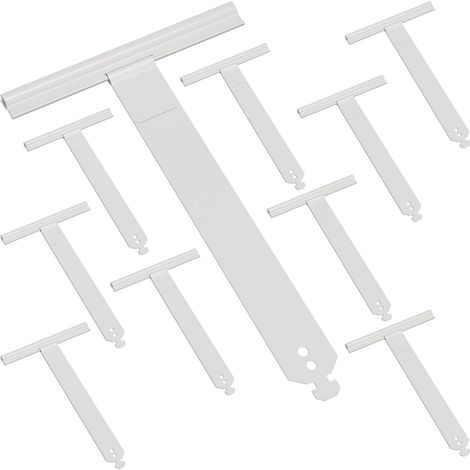 Lot de 10 Attache Tablier Souple Volet Roulant en Acier Laqué pour Lame 8mm,L168 Attache Tablier Quart de Tour Compatible avec Tube Octo,Deprat,ZF,Hexa,Ressort de Suspension à Clipper/Visser (1/5)