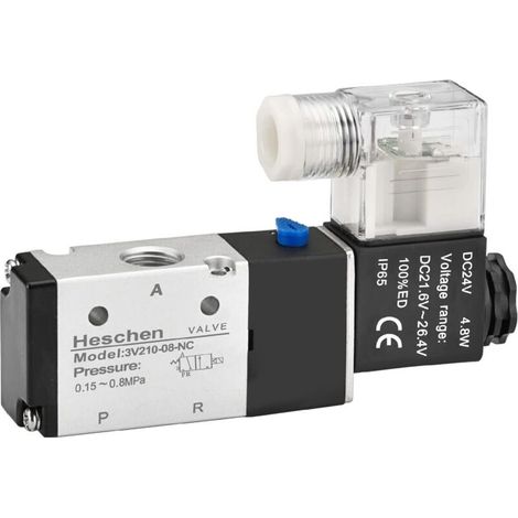 pneumatisches Magnetventil 3V210-08, 3/2-Wege, 24 V DC, PT1/4, für Automatisierungssystem (1/5)