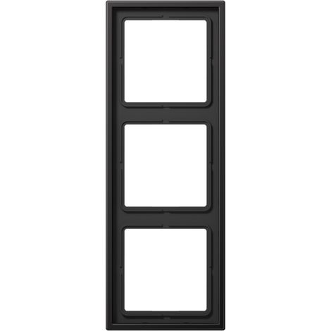 Jung AL 2983 D cadre triple aluminium noir IP44