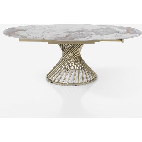 Tavolo allungabile in ceramica e metallo Holt (1/5)