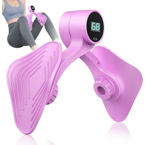 Hip Trainer Entraîneur De Muscle Pelvien et Plancher Pelvien Entraîneur Intérieur de Cuisse pour Femme, Les Jambes, Gym, Yoga (Violet) (1/5)