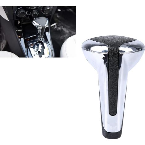 Pomello del cambio automatico compatibile con Peugeot 106 206 207 307 308 407 607 Citroën C3 C4 C5 Xsara Sega - Nero opaco, design ergonomico (1/5)
