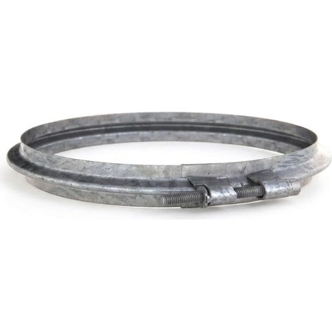 MAKA Anello di Fissaggio Canale Aria Zincato Giunzione Svasata Ø 130 mm - 26 mm (1/5)