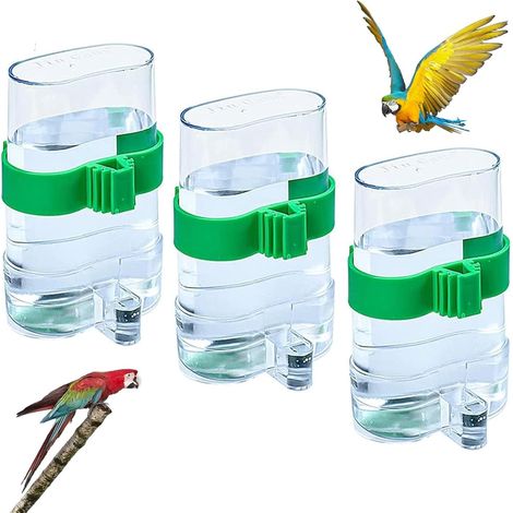 3. Vogeltränke, Vogelfutterhaus und -tränke, Wasserspender für Vogelkäfige, Langschwanzsittich, Papagei, Vogel