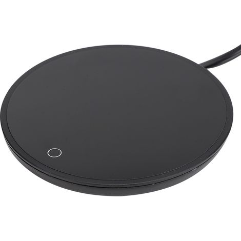 Sous-tasses chauffantes électriques étanches et tactiles pour café, thé et lait, noir, UE 220 V (1/5)