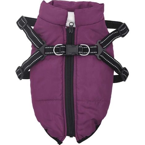 Manteau pour chiens avec harnais imperméable réfléchissant L32 CFW58909 (1/5)