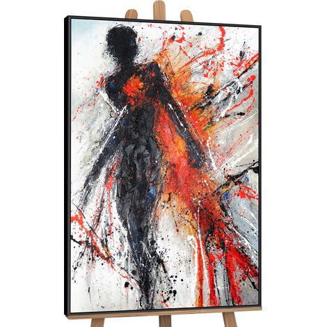 Gemälde Flammende Anmut Rahmen Schwarz 120x80 cm (1/5)