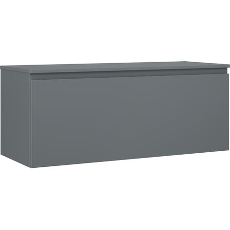 Mexen Orio Badezimmerschrank für Waschtisch 120 cm mit Arbeitsplatte, 1 Schublade, matt Graphit - 91A10-12047-1-BFC66 (1/5)