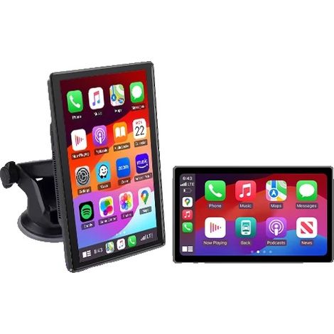 Autoarmaturenbrett-Anzeige, Dual-Kamera-Aufnahme, unterstützt CarPlay und Android Auto, Keine Kamera (1/2)