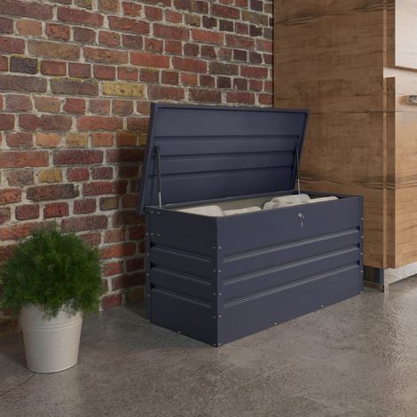 Cassa da giardino in metallo 400L - Antracite (1/4)