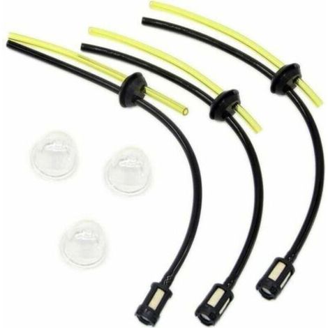 Universelles Kraftstofffilter-Set für Freischneider, Rasenmäher und Heckenscheren – robuste Gummidichtung und Schlauch – 4-teiliges Set