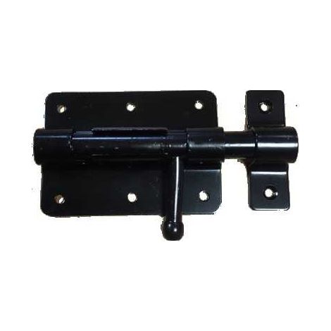 Verrou de box porte cadenas Ø 15 mm / L : 100 mm Noir