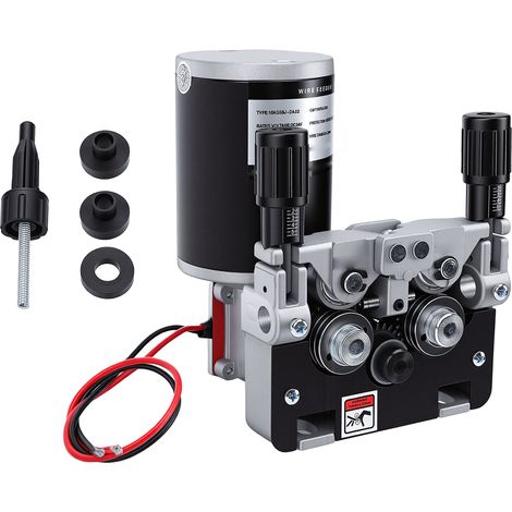 Moteur d'alimentation de fil à 4 rouleaux, 15KG, soudeur MIG MAG, 70W, vitesse de 2 à 18 m/min, montage latéral gauche, roues 30x10x12mm pour fils d'acier de 0.8 à 1.0mm (1/5)
