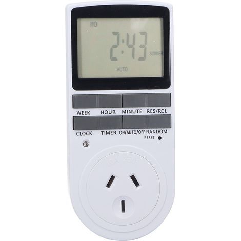 Smart digital timer socket, energy saving, flame retardant, high power, 220-240V AU plug (1/5)