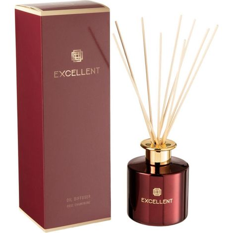Huile Parfumée "Excellent" 27cm Rose Champagne Rouge (1/3)
