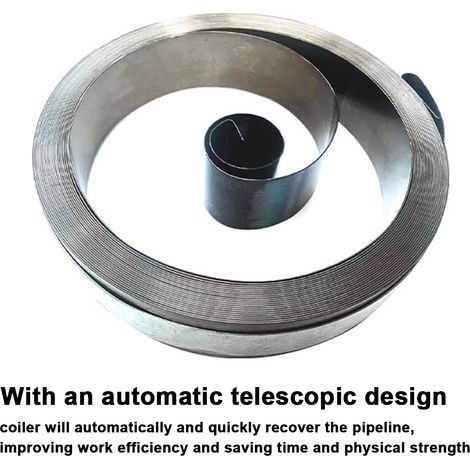 Enrouleur de tuyau rétractable automatique de 8 mm, support de tuyau d'arrosage pour lavage de voiture, enrouleur mural pour tuyaux d'arrosage haute pression, tambour autobloquant (1/5)
