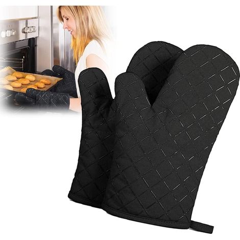 Gant pour Four Anti Chaleur Résistant à Chaleur et Antidérapant, Adaptés pour la Cuisson, Le Grillage, 1 Paire-Fei Yu (1/5)