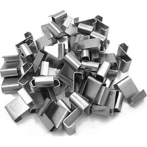 Clips de fixation en acier inoxydable pour verre de serre – Lot de 25 pièces – Design en S pour installation facile – Outil de remplacement durable - 25pcs (1/5)